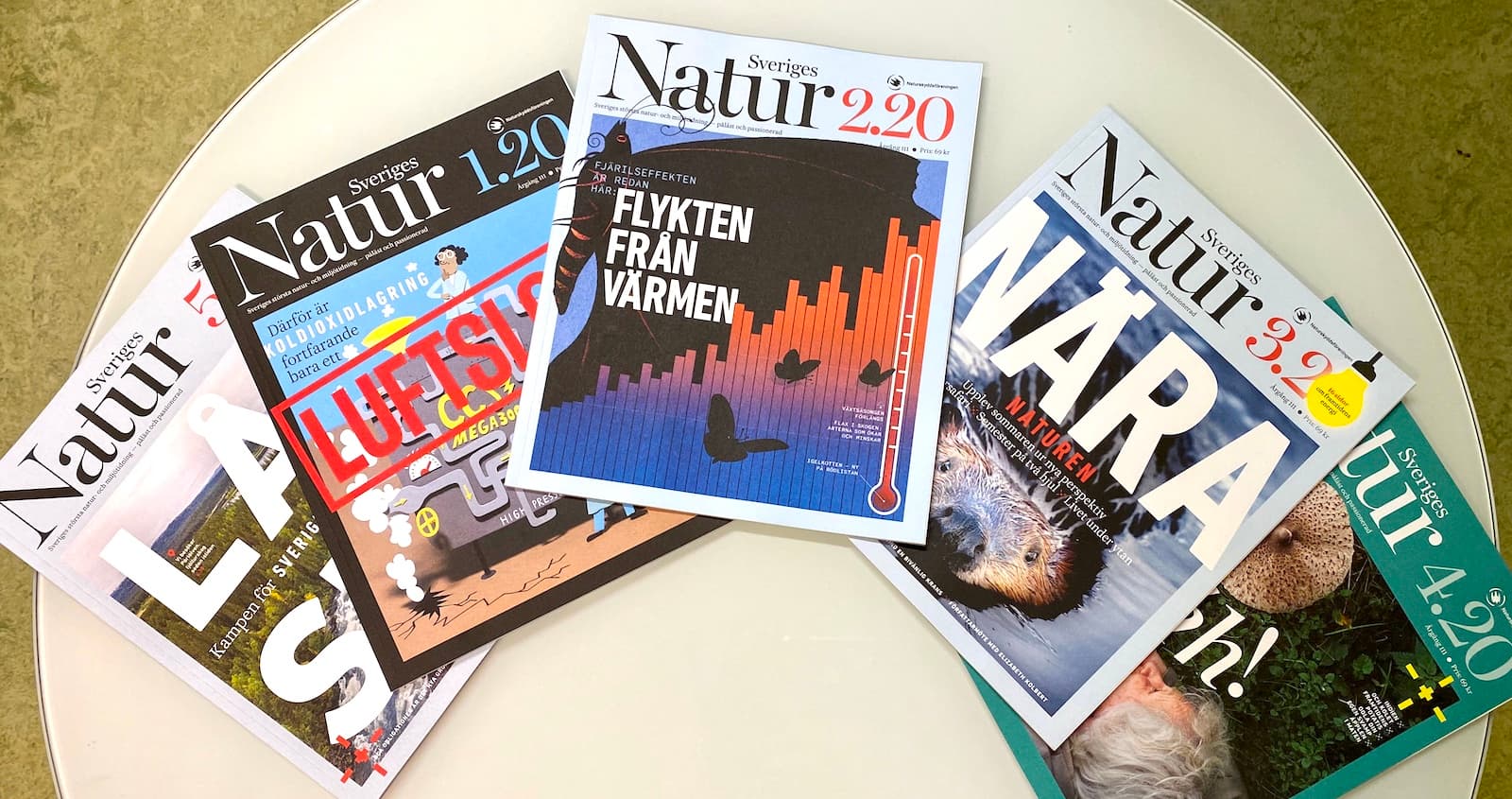 Tidningar, Sveriges Natur, omslag
