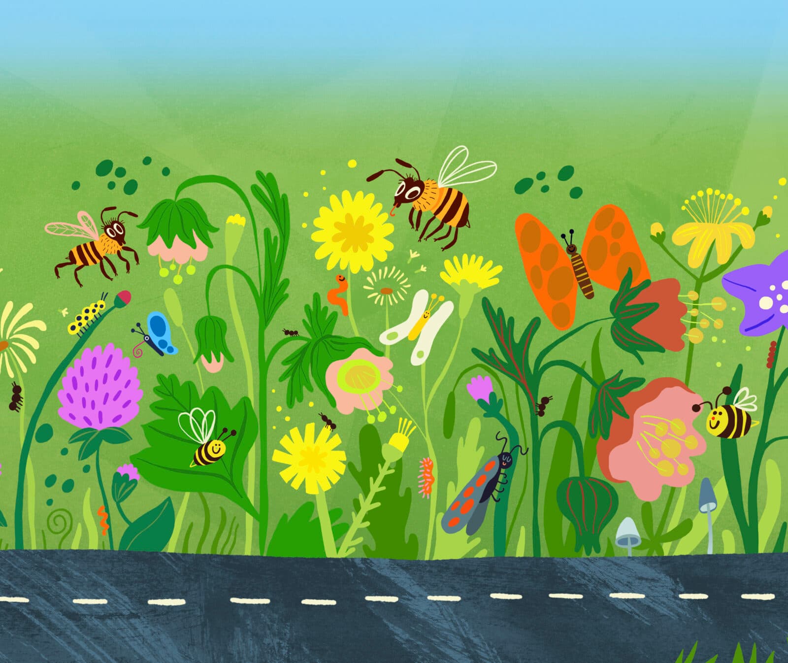 Världens längsta blomsteräng