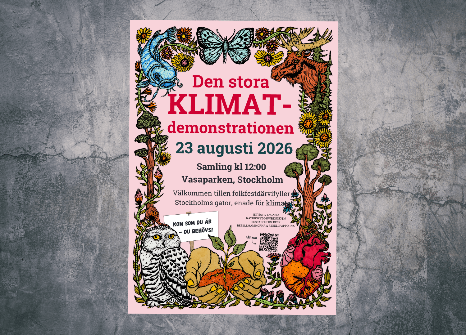 Affischera för den stora klimatdemonstrationen!