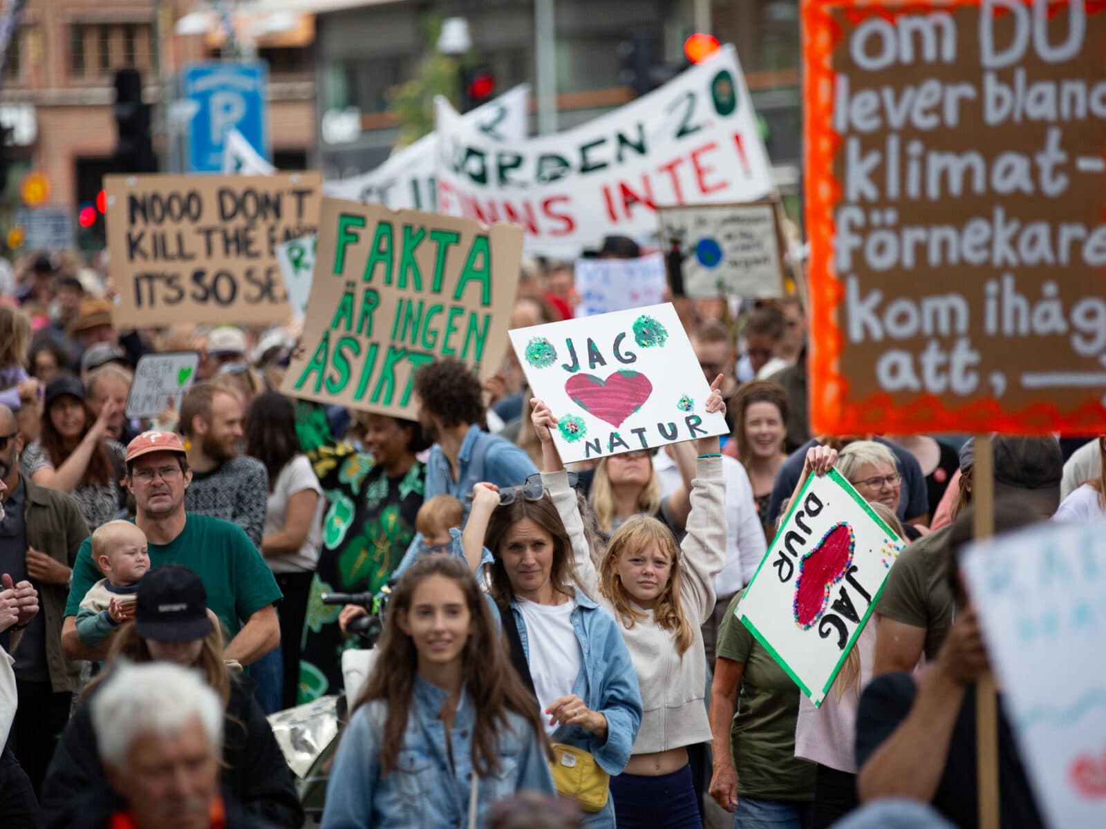 Den stora klimatdemonstrationen i Stockholm 23 augusti 2026