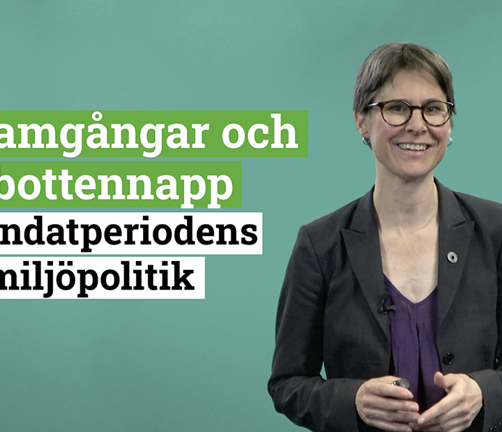 Johanna Sandahl, ordförande Naturskyddsföreningen. Framgångar och motgångar för miljön