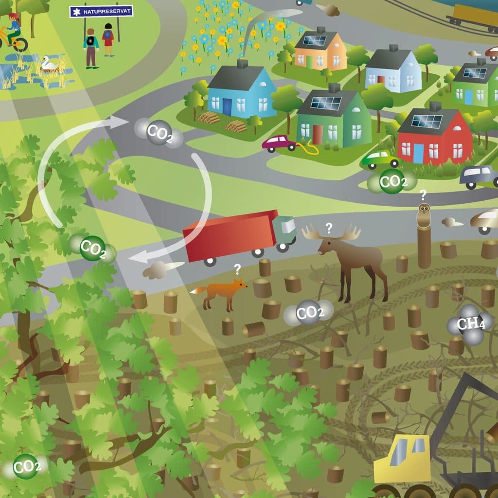 Toppbild Kolets kretslopp och människan