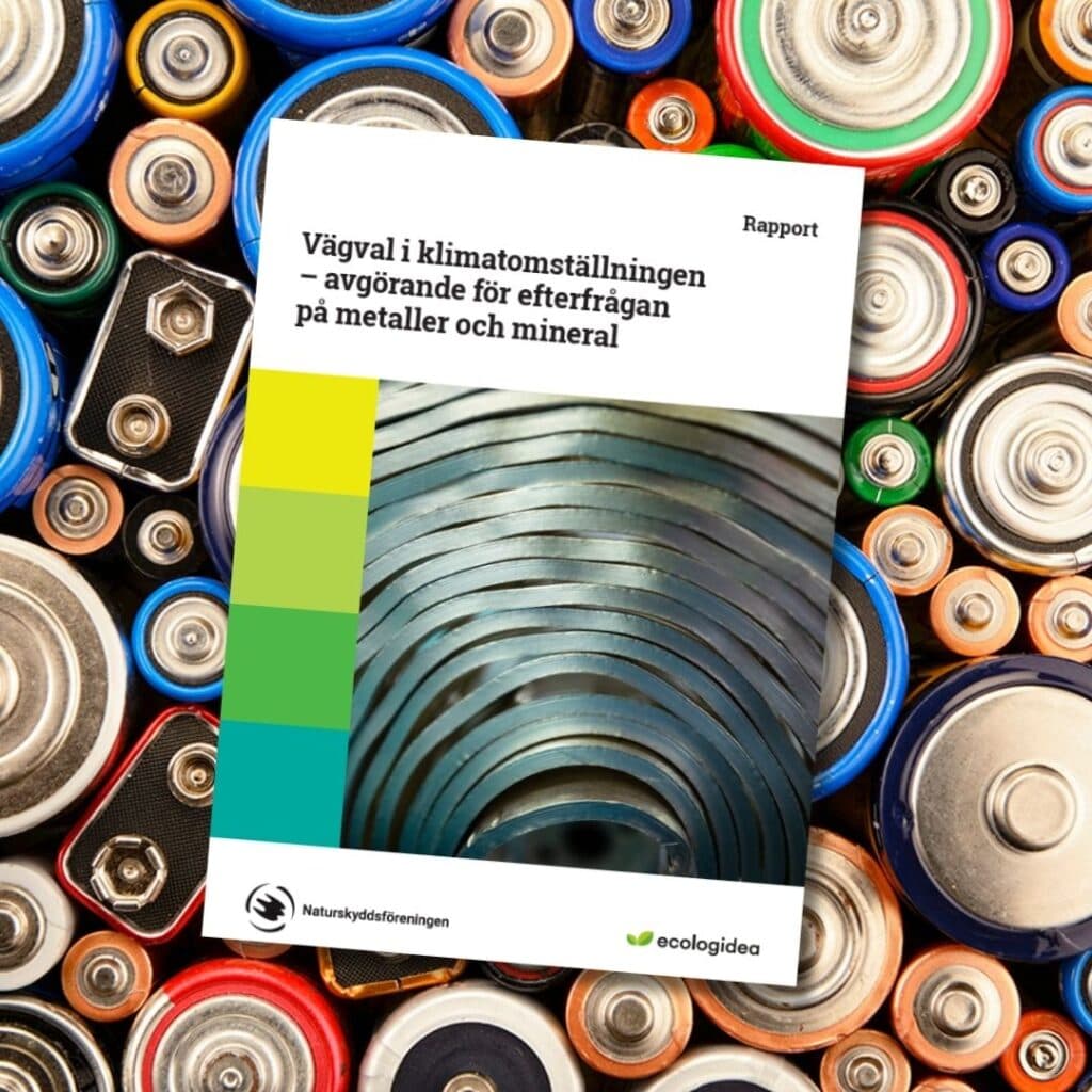 Vägval i klimatomställningen – avgörande för efterfrågan på metaller och mineral RAPPORT