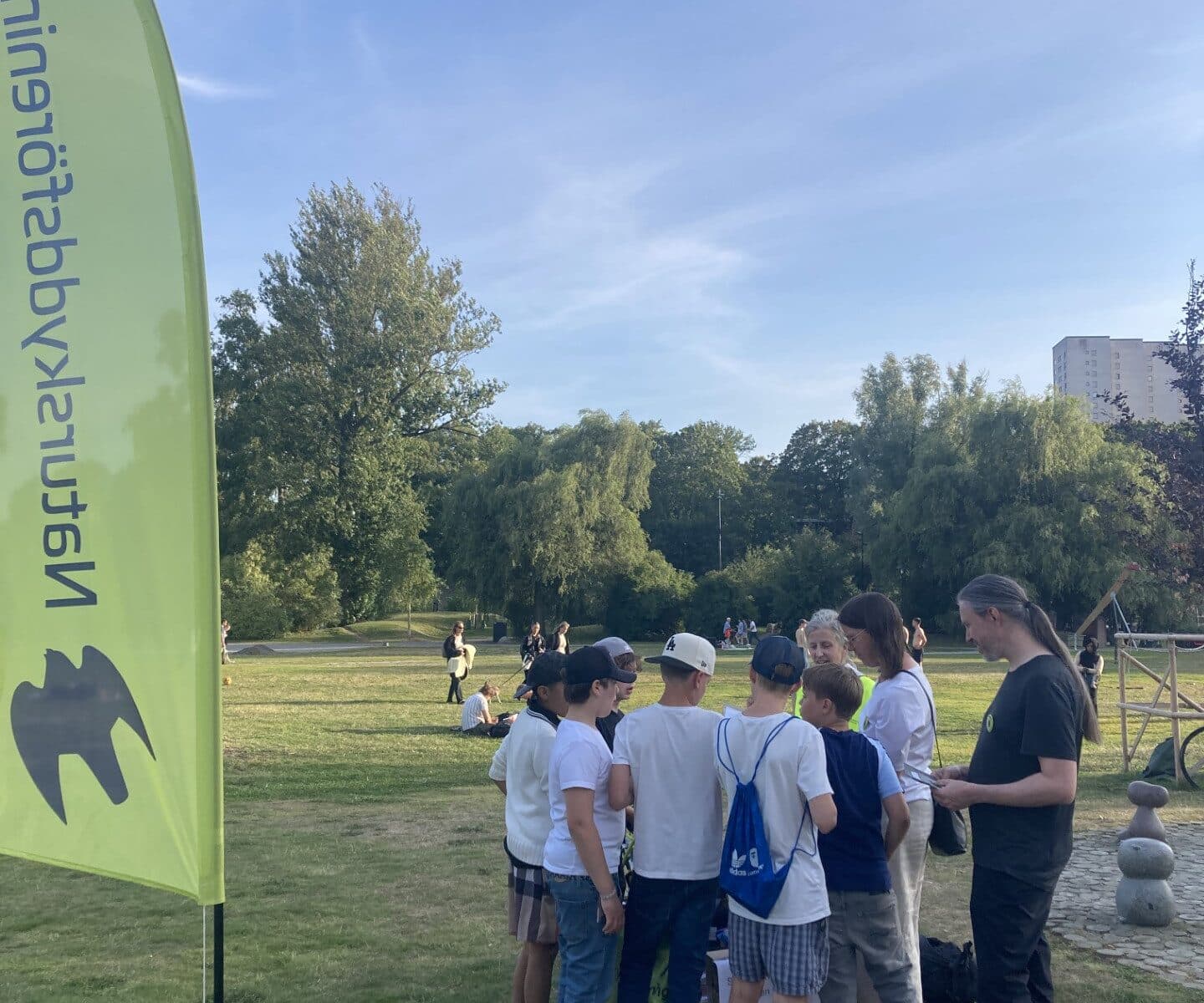 Klimatnätverket i Stockholm pratade med unga väljare under Kulturfestivalen i Stockholm.