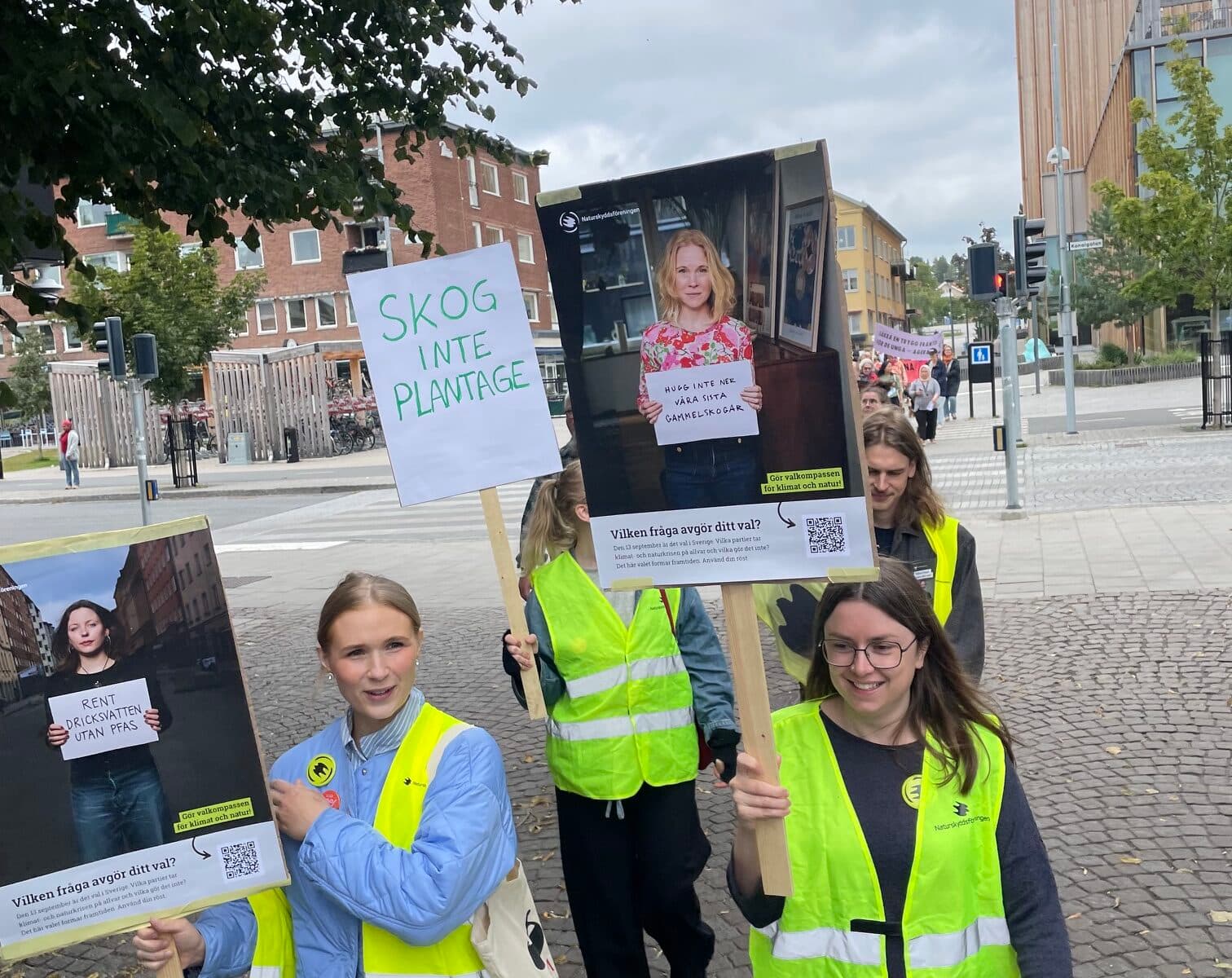 Skellefteåkretsen arrangerade klimatdemonstration.